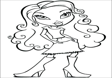 476x333 Bratz Dolls Coloring Pages Doll Coloring Pages Baby Coloring Pages