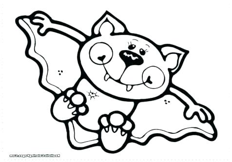 476x333 Bats Coloring Pages Free Printable Cartoon Bat Coloring Page