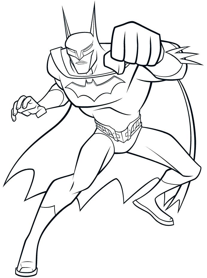 691x930 Batman Hit With Full Force Batman Coloring Pages