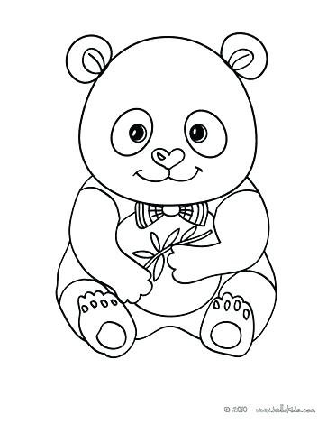 363x470 Panda Bear Coloring Page