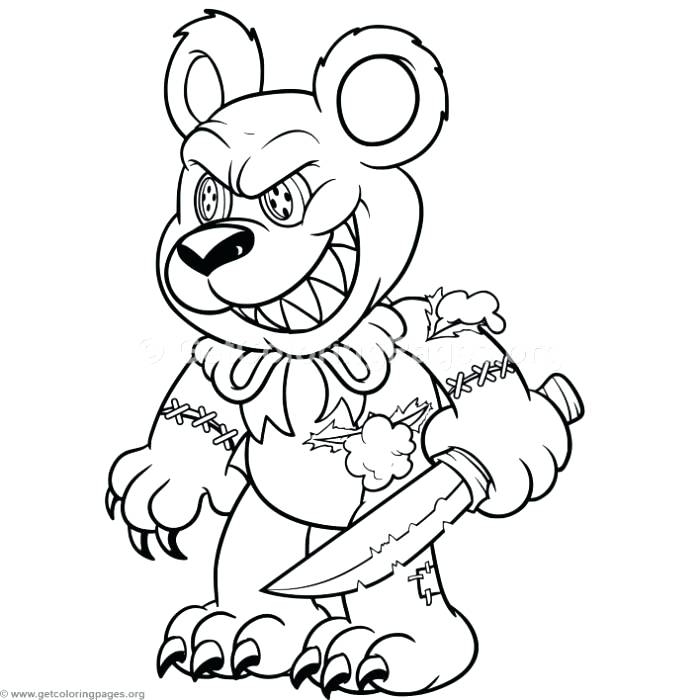 700x700 Teddy Bear Coloring Images Funny Cartoon Evil Teddy Bear Coloring