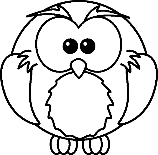 662x648 Cartoon Owl Coloring Page Printout Animals Coloring Pages