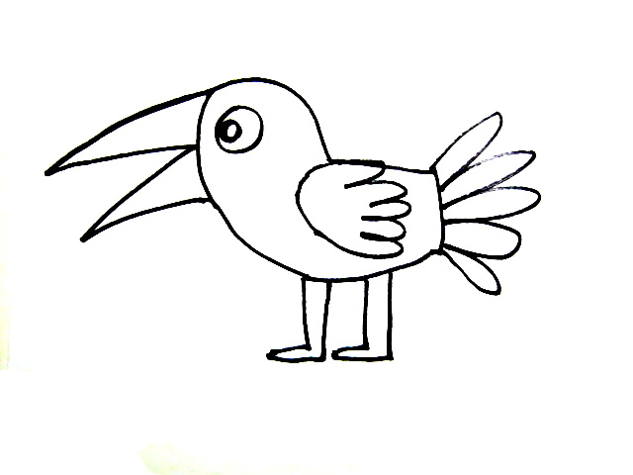 633x475 Cartoon Birds Coloring Pages