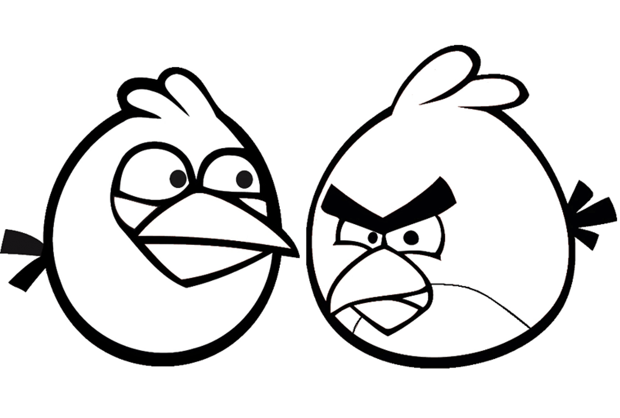 2000x1350 Angry Birds Coloring Pages For Your Small Kids