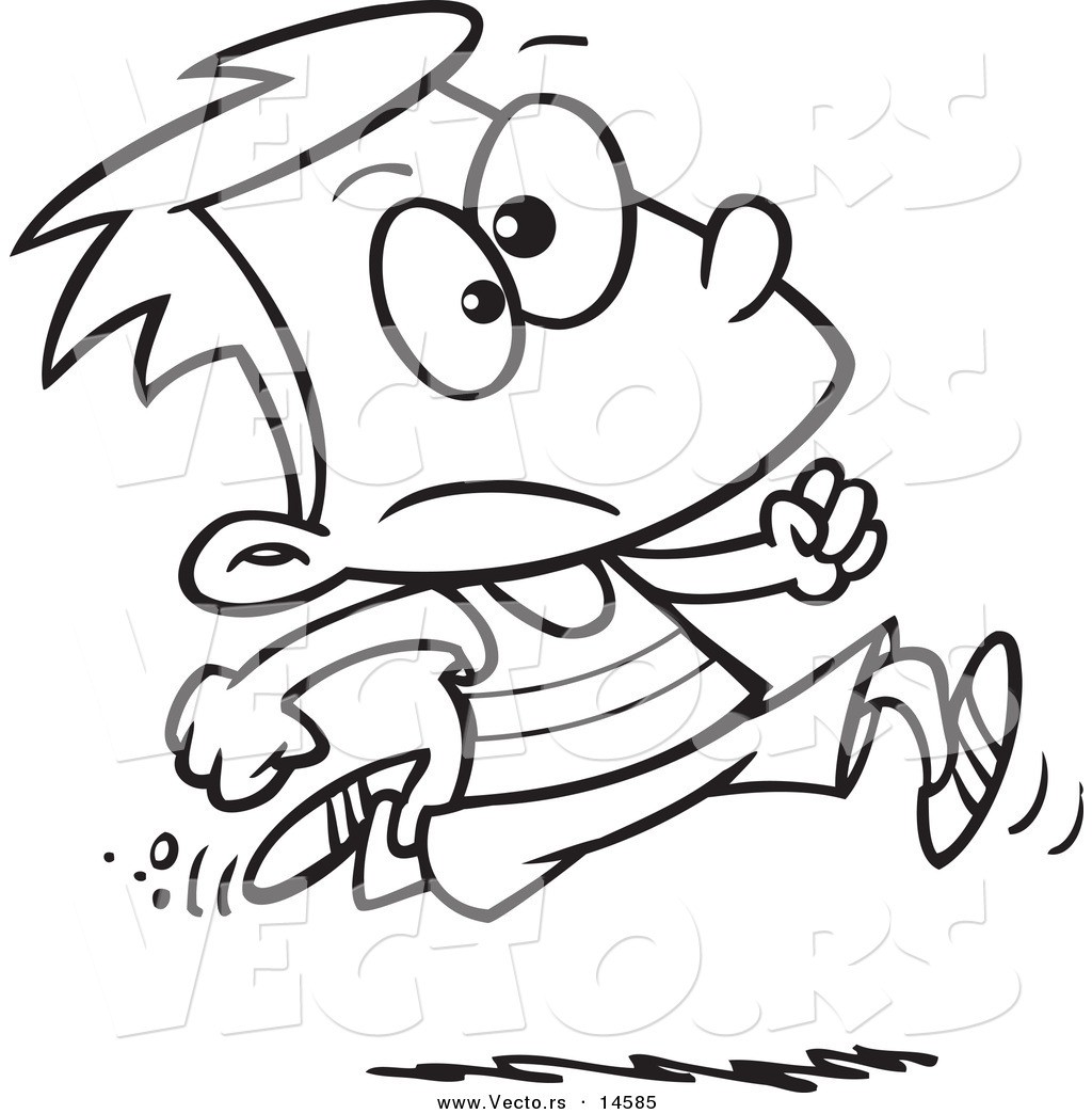 1024x1044 Coloring Pages Of A Girl Running Copy Vector Of A Cartoon Boy