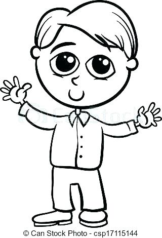 320x470 Cute Cartoon Characters Coloring Pages Network Cartoons Boy Page