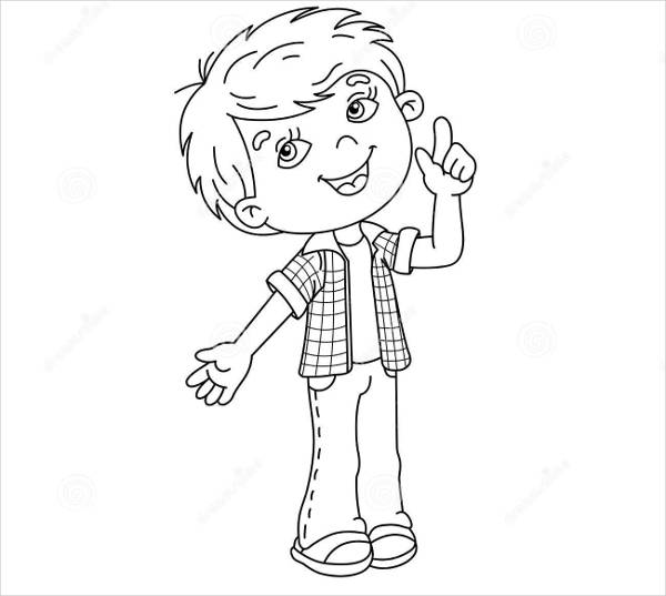 600x537 Cartoon Coloring Pages