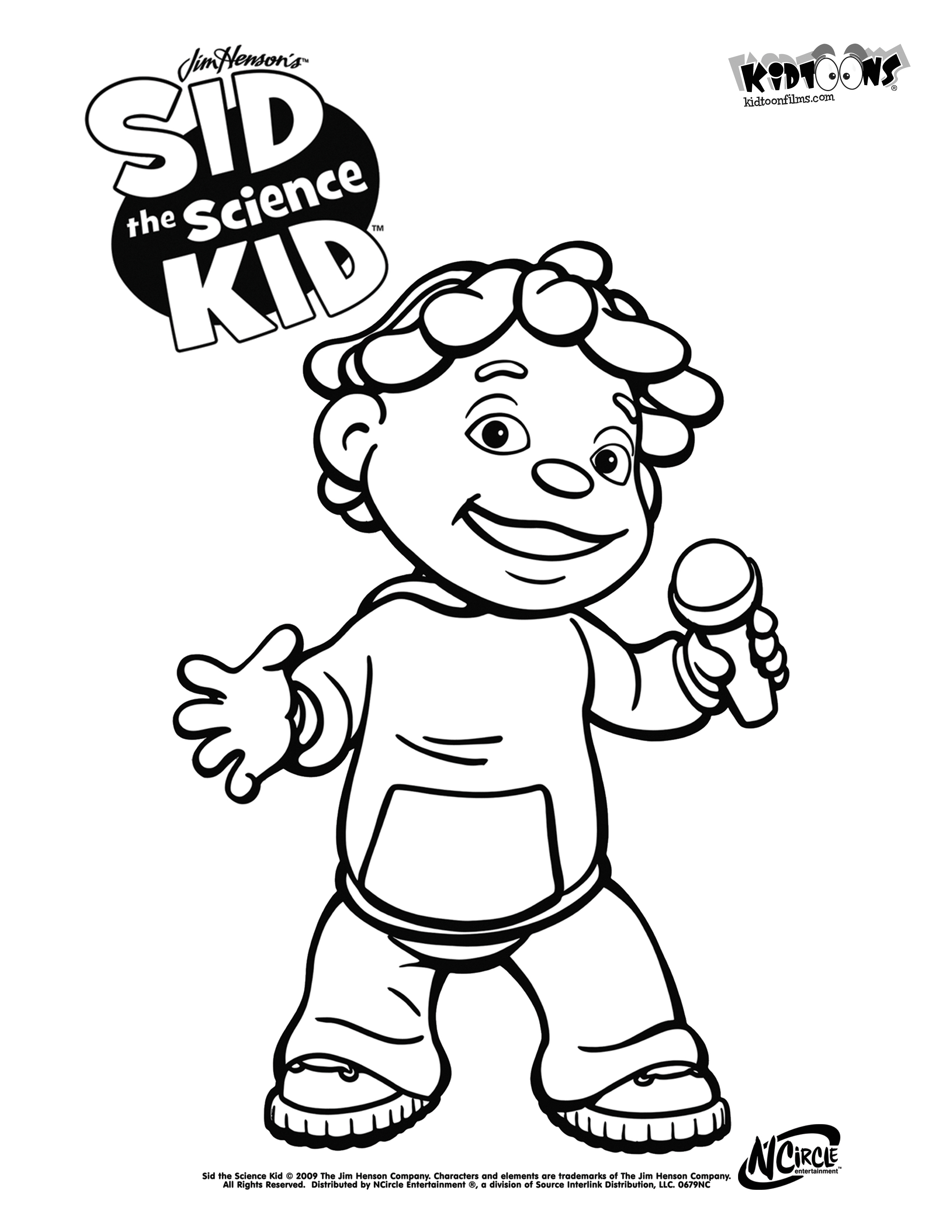2550x3300 Sid The Science Kid Coloring Pages To Download And Print For Free