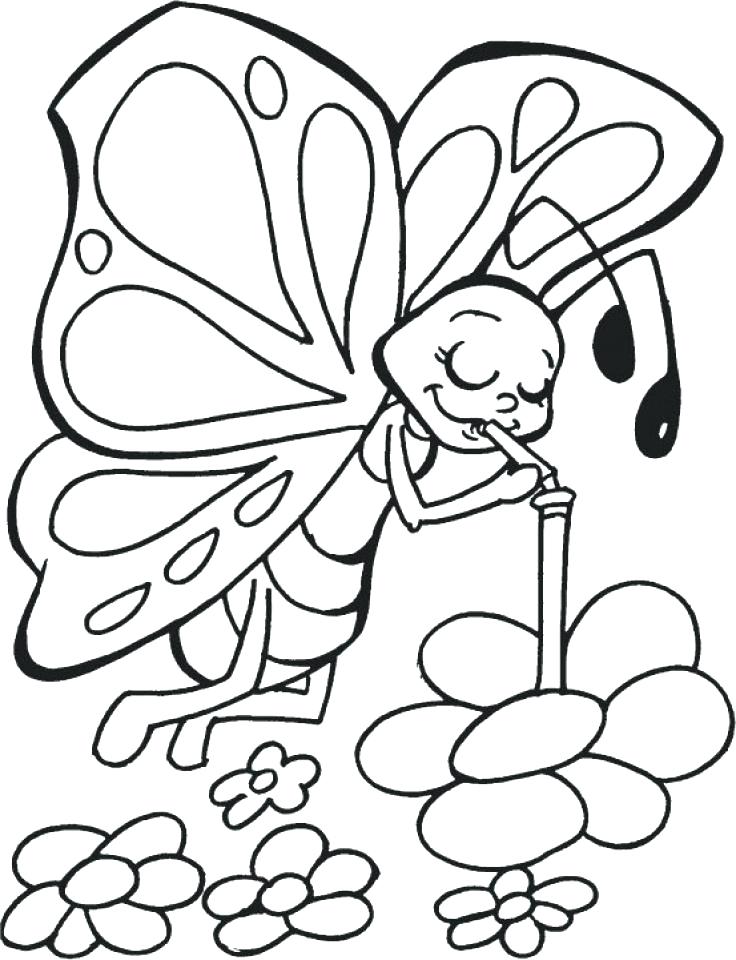 736x960 Coloring Pages Butterflies Cartoon Butterfly Coloring Pages