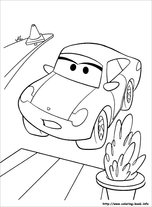 Cartoon Car Coloring Pages