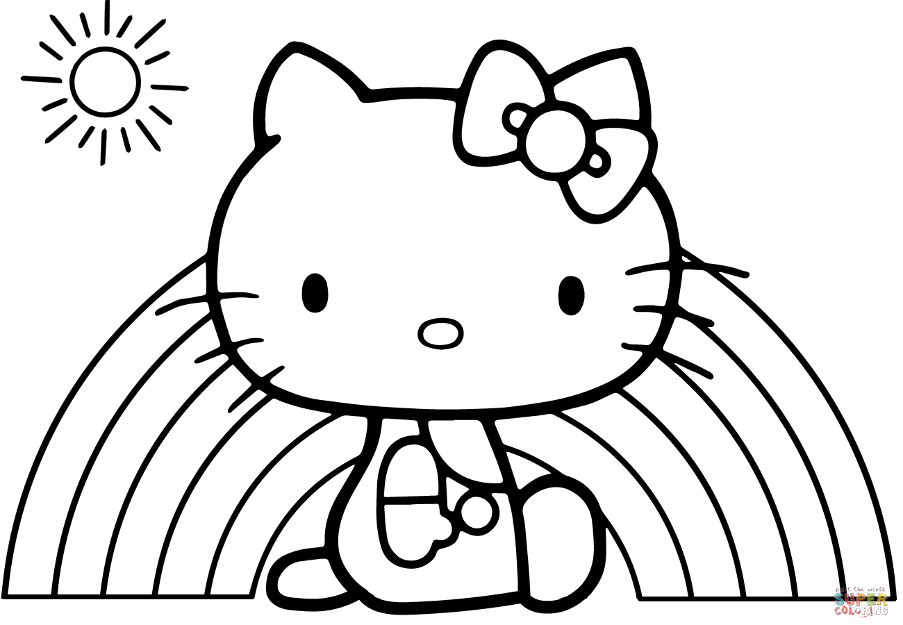 1300x900 Excellent Mermaid Baby Hello Kitty Coloring Pages Free Printable