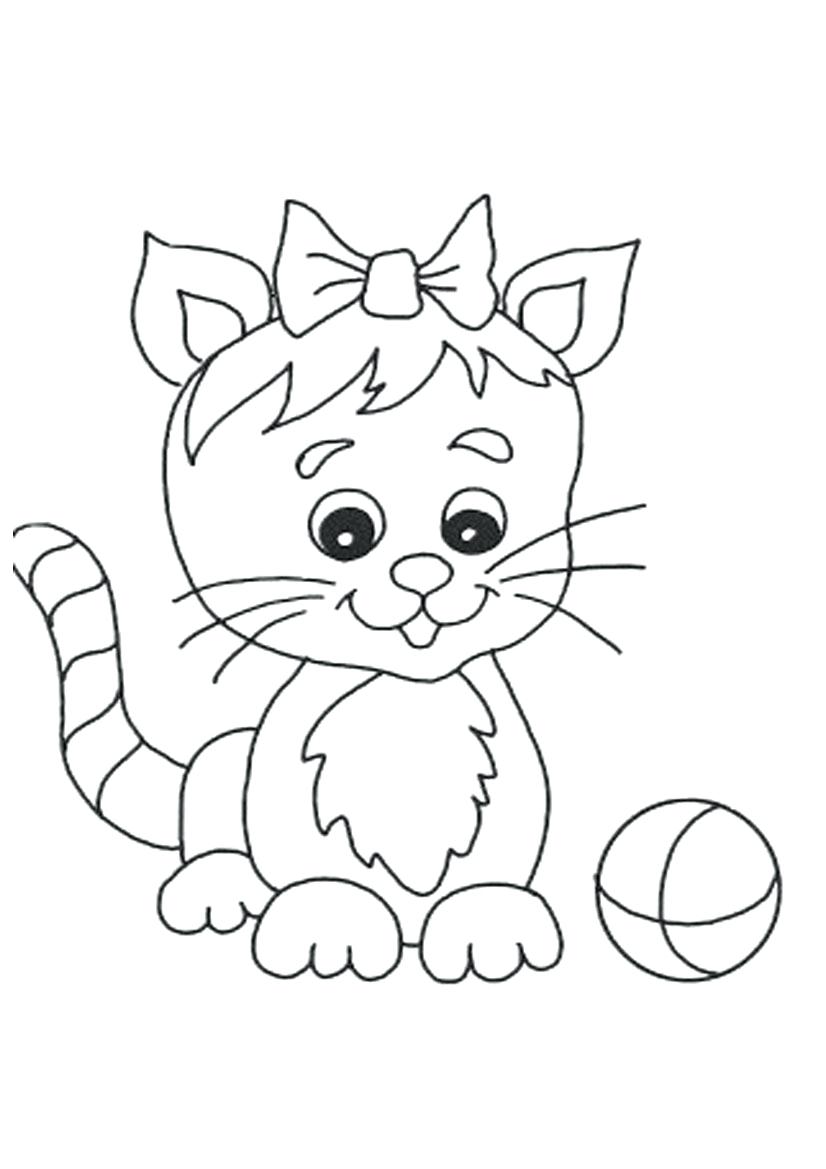 826x1169 Coloring Pages Cats Coloring Pages Cute Cat Printable Cartoon