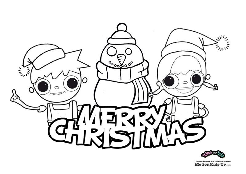 800x566 Cartoon Character Coloring Pages For Christmas