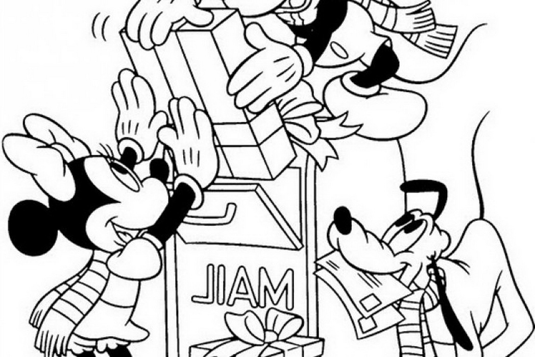 1048x699 Disney Cartoon Christmas Coloring Pages Coloring Pages