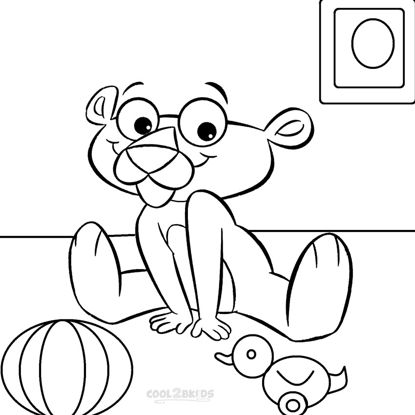 850x850 Printable Pink Panther Coloring Pages For Kids