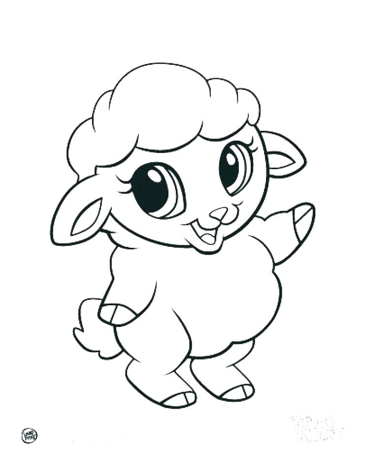741x960 Cute Cartoon Baby Animal Coloring Pages Of Animals Page Co