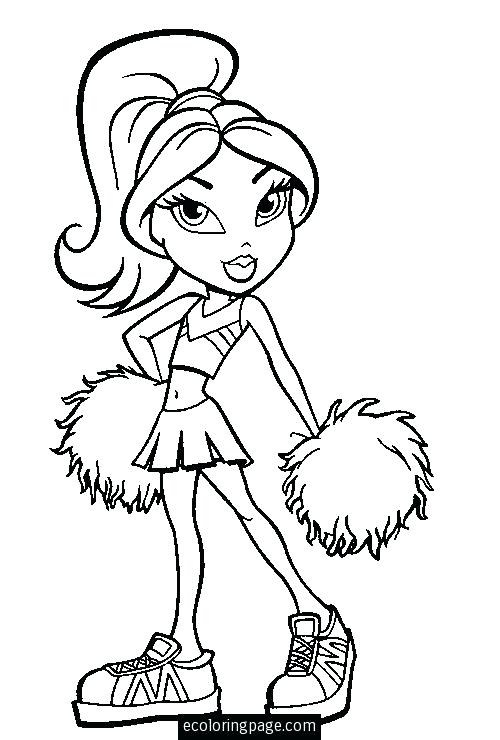 500x740 Bratz Doll Coloring Pages Doll Coloring Pages Printable Cartoon