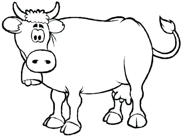 600x450 Coloring Pagescow Cartoon Cow Coloring Pages Cow Coloring Page