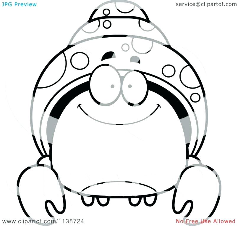 805x763 Hermit Crab Coloring Page For Kids Cartoon Crab Coloring Pages