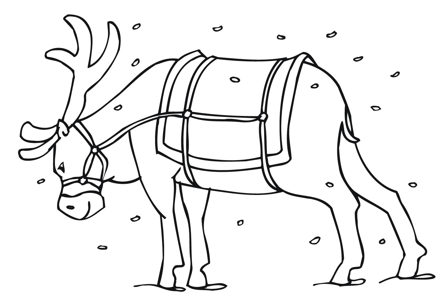 1474x992 Reindeer Printable Coloring Pages