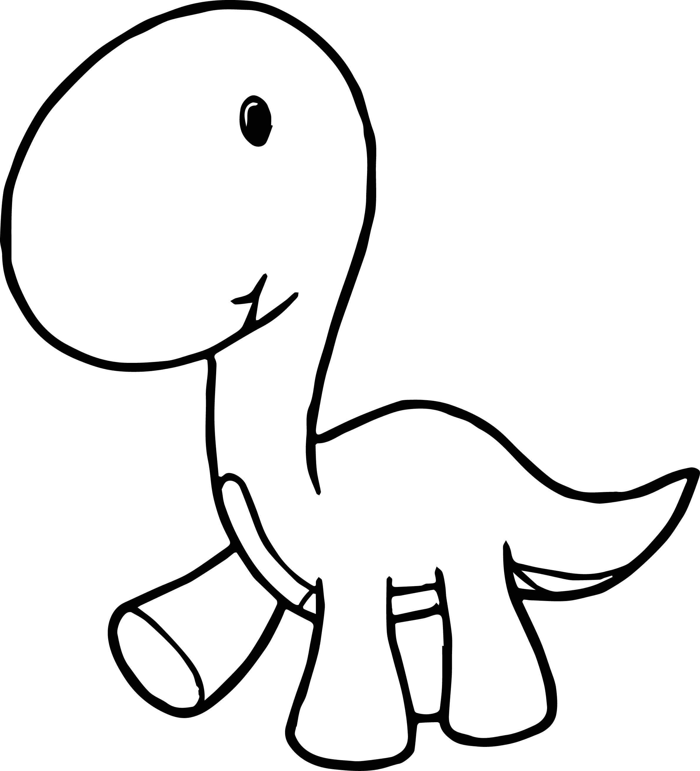 2380x2622 Ba Dinosaur Cartoon Coloring Page Cartoon Cartoon Dinosaur
