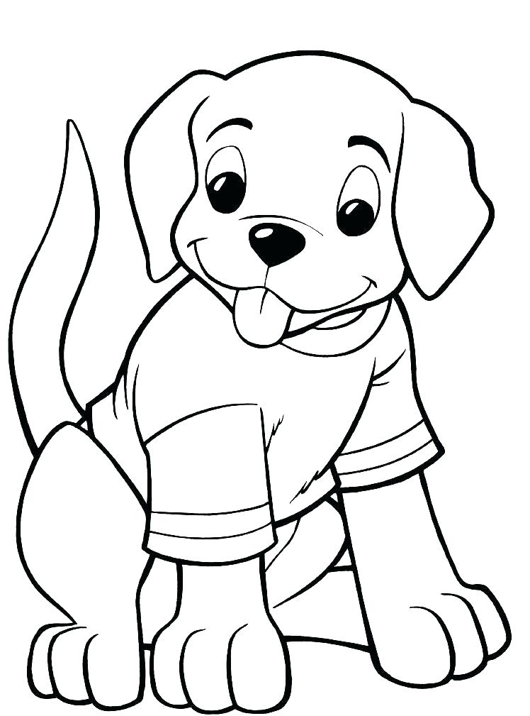 748x1009 Puppy Dog Coloring Page Cartoon Dog Coloring Pages A Cute Page