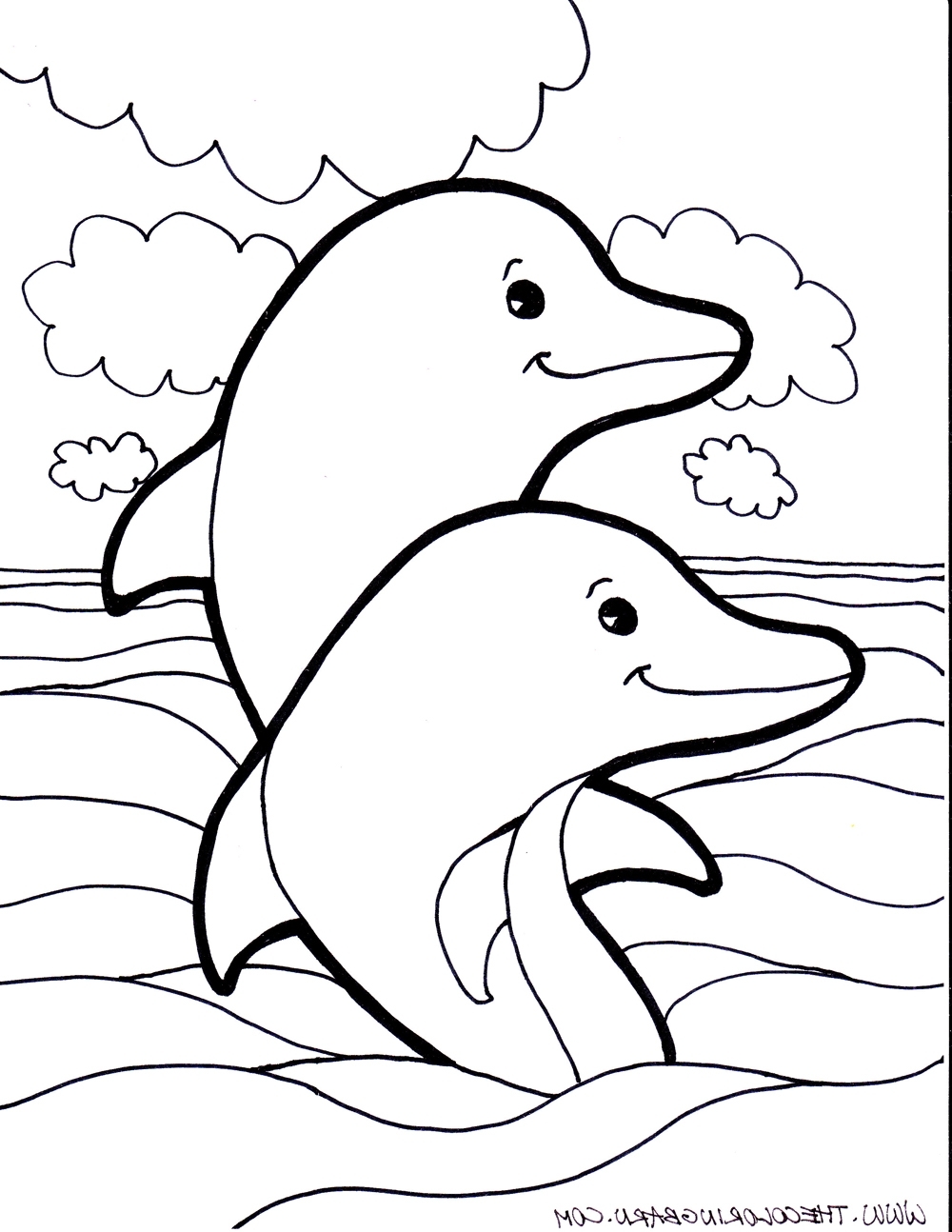 1000x1294 Superior Island Of The Blue Dolphins Coloring Pages Baby Dolphin