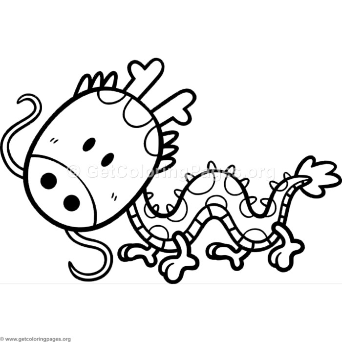 700x700 Little Cute Cartoon Dragon Coloring Pages