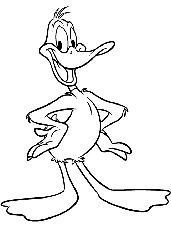 Cartoon Duck Coloring Pages at GetDrawings | Free download