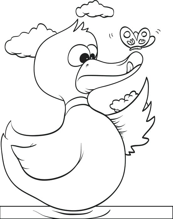551x700 Duck Coloring Page Cartoon Duck Coloring Page Free Printable Daisy