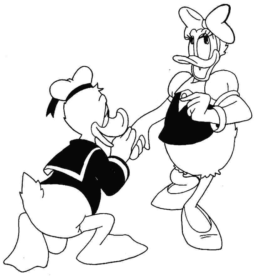 820x882 Daisy Duck Coloring Page Free Printable Cartoon Daisy Duck