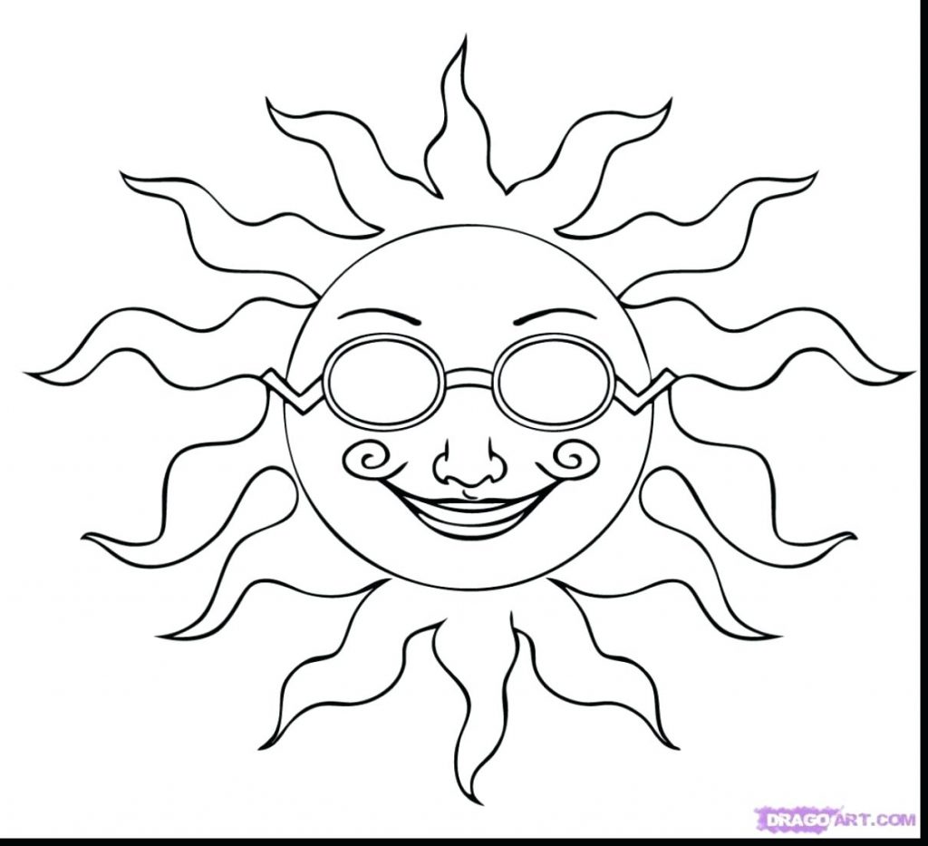 1024x933 Coloring Page Sun And Moon Coloring Pages Fabulous Cartoon