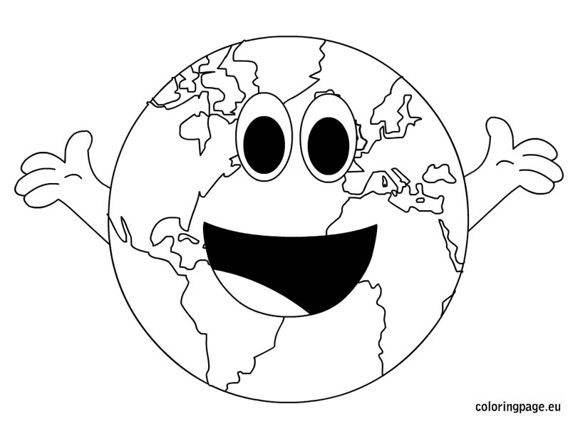 804x595 Happy Earth Day Coloring Page Boyama Happy Earth