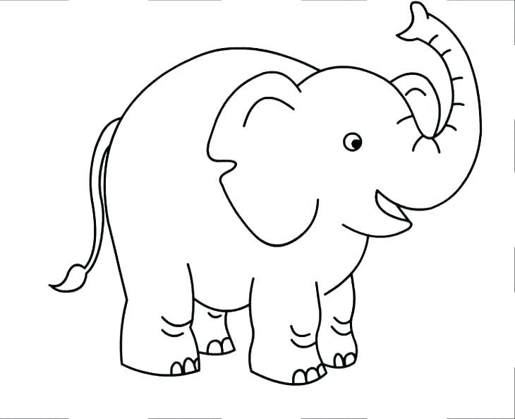 730x593 Cartoon Elephant Coloring Pages Elephant Color Page Cartoon