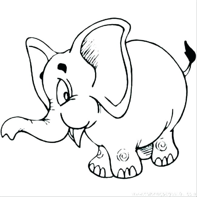 Cartoon Elephant Coloring Pages at GetDrawings | Free download