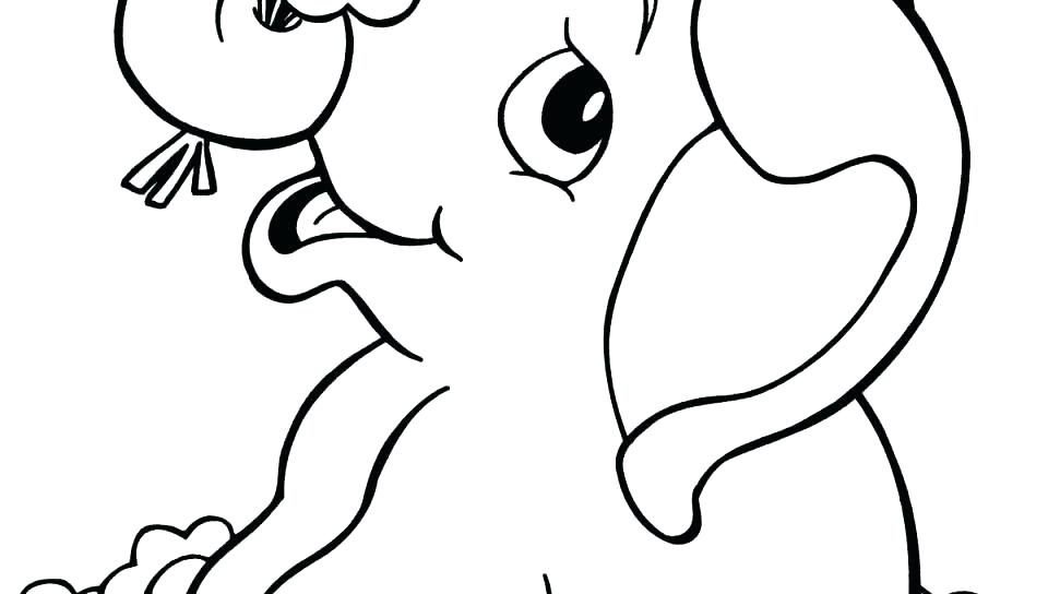 960x544 Cute Elephant Coloring Pages Cute Elephant Coloring Pages Cartoon