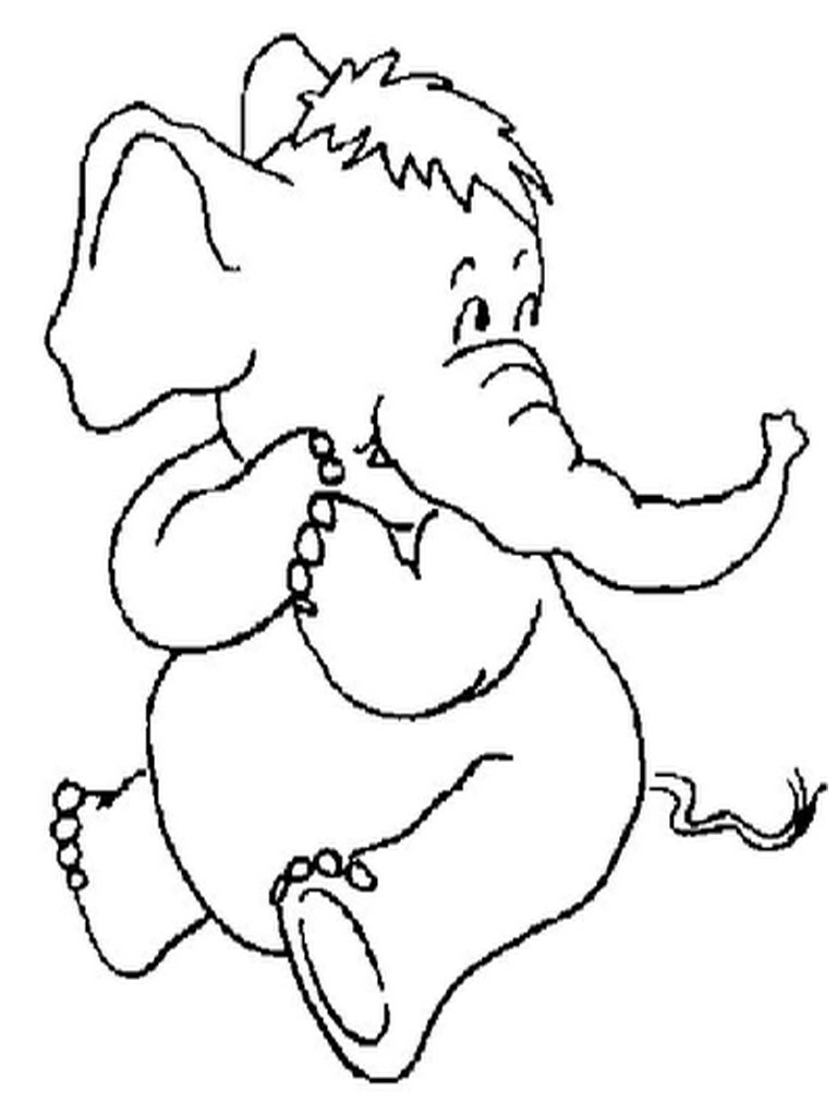 768x1024 Free Printable Elephant Coloring Pages For Kids