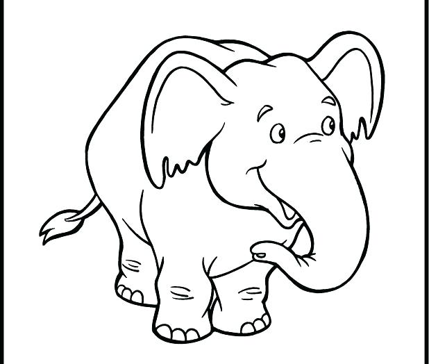 618x524 Fresh Elephants Coloring Pages Best Of Cartoon Elephant Easy Page