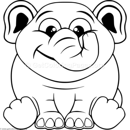 520x520 Indian Elephant Coloring Pages