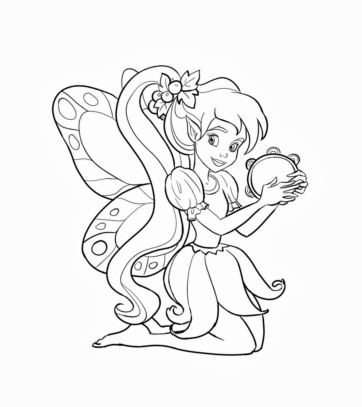 1424x1600 Classy Design Fairies Printable Coloring Pages Line Art Drawings