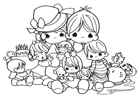 476x333 Holy Family Coloring Pages Precious Moments Cartoons Family