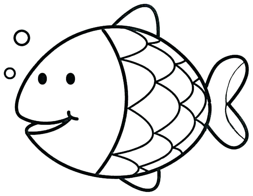 970x750 Cartoon Fish Colouring Pages Coloring Sheets Network Kids