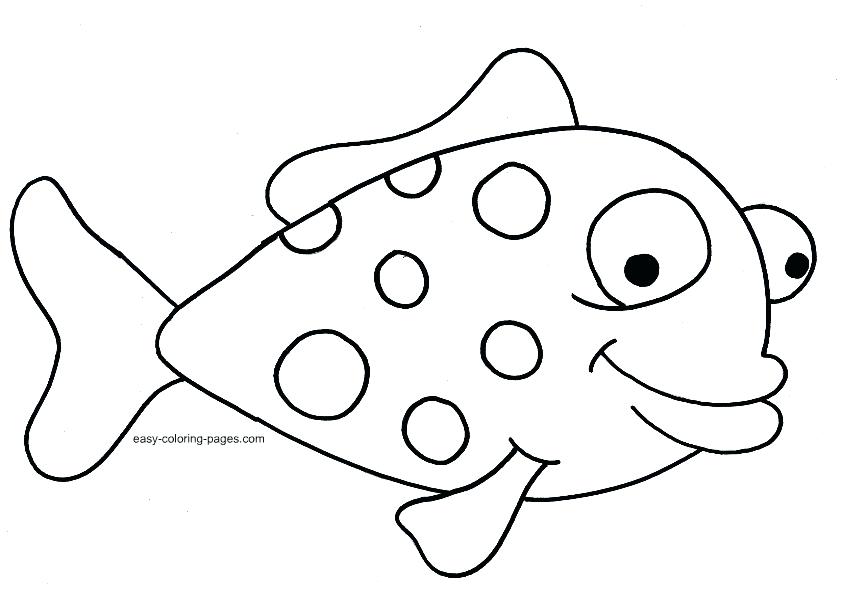 842x598 Coloring Page Of Fish Cartoon Fish Coloring Pages Fish Coloring