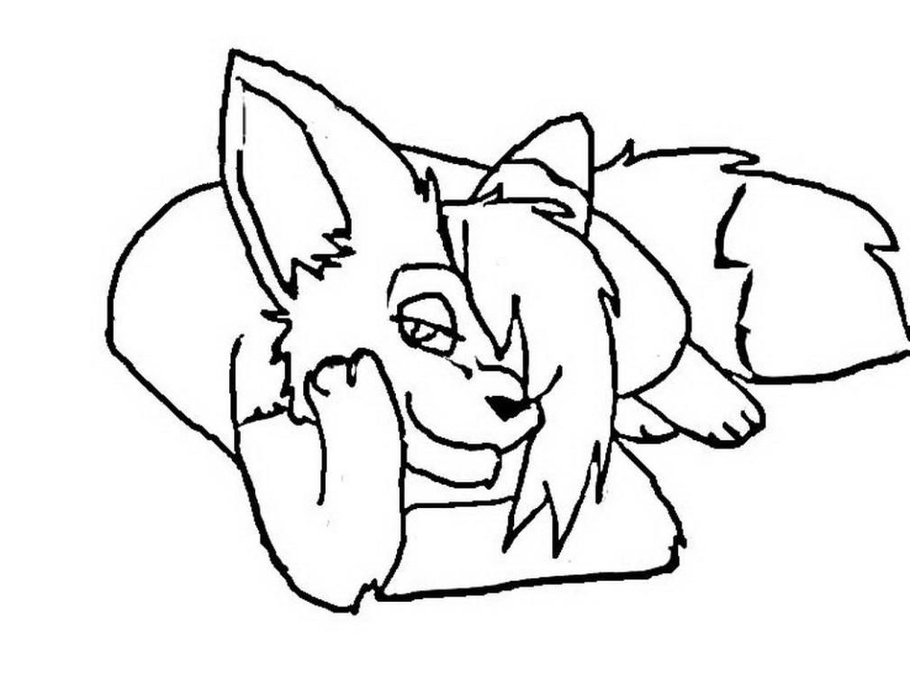 1009x768 Cartoon Fox Coloring Pages And Pictures