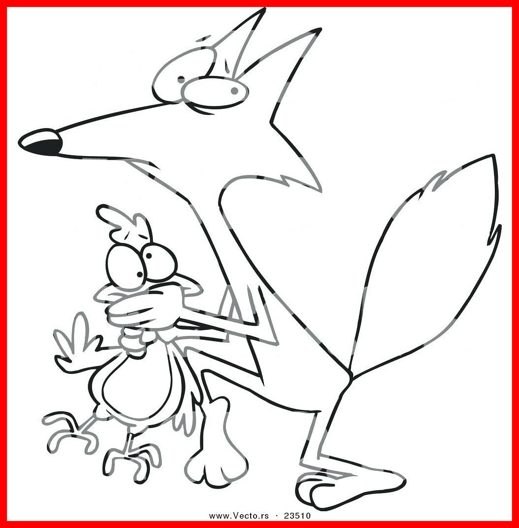 1052x1072 Fascinating Coloring Pages En Cartoon Vector Of Fox Little Trends