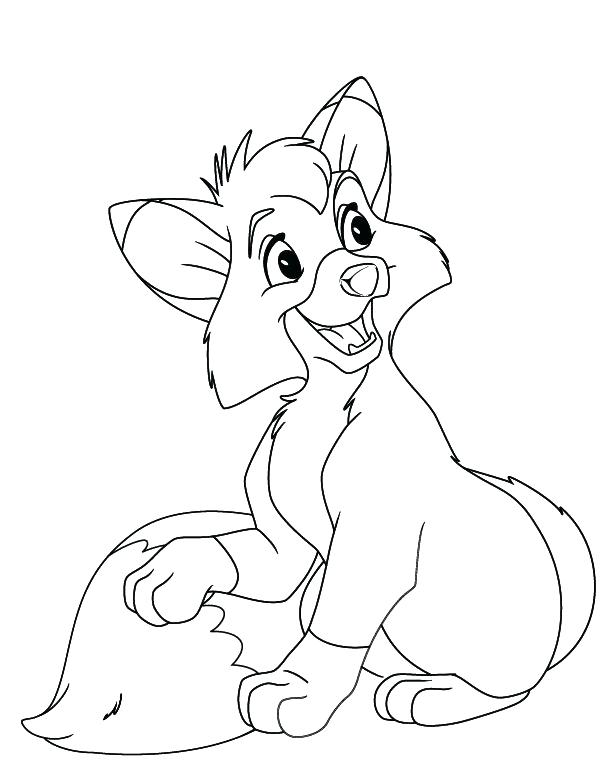 609x768 Fox Coloring Pages Free Printable
