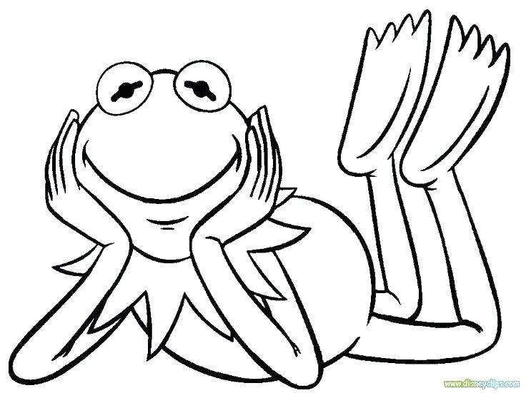 736x551 Frog Coloring Pages Hand Drawn Frog For Coloring Book For Adult