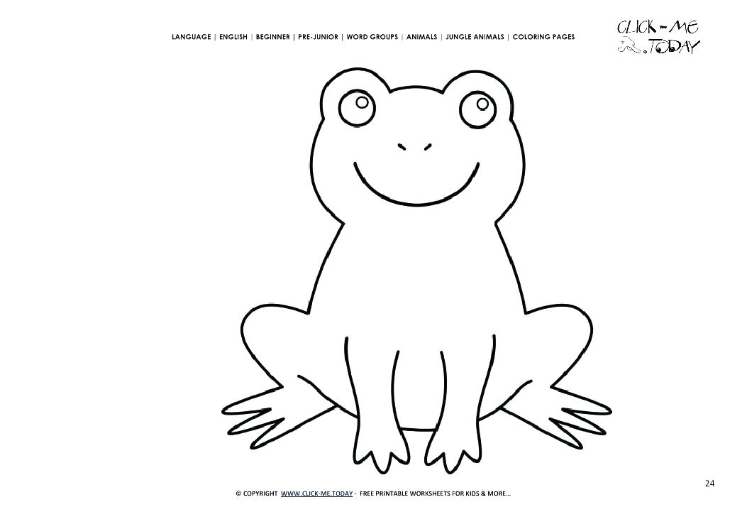 1053x745 Frog Pictures To Color Coloring Cartoon Frog Coloring Page