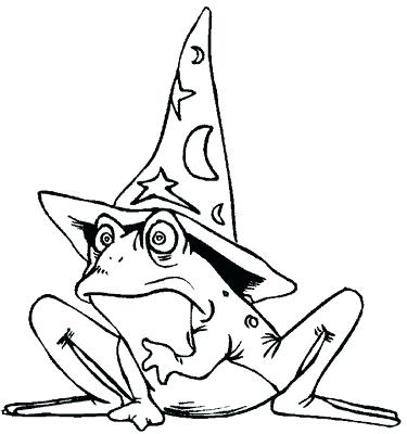 375x400 Cartoon Frog Coloring Pages