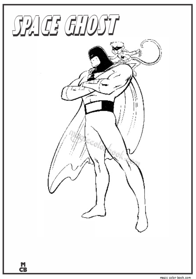 685x975 Space Ghost Coloring Pages Blip